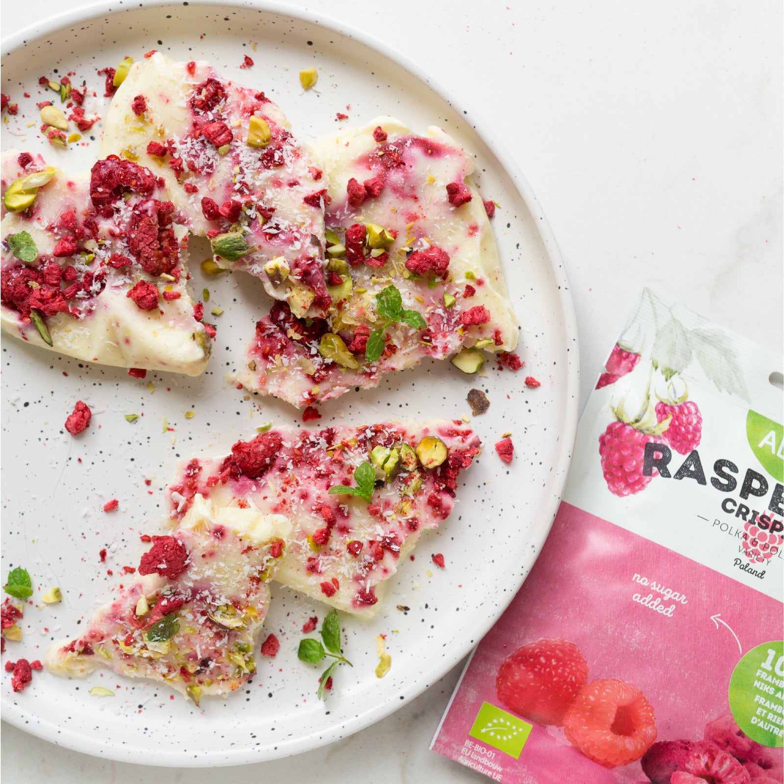 Frozen Yoghurt Bars met Framboos